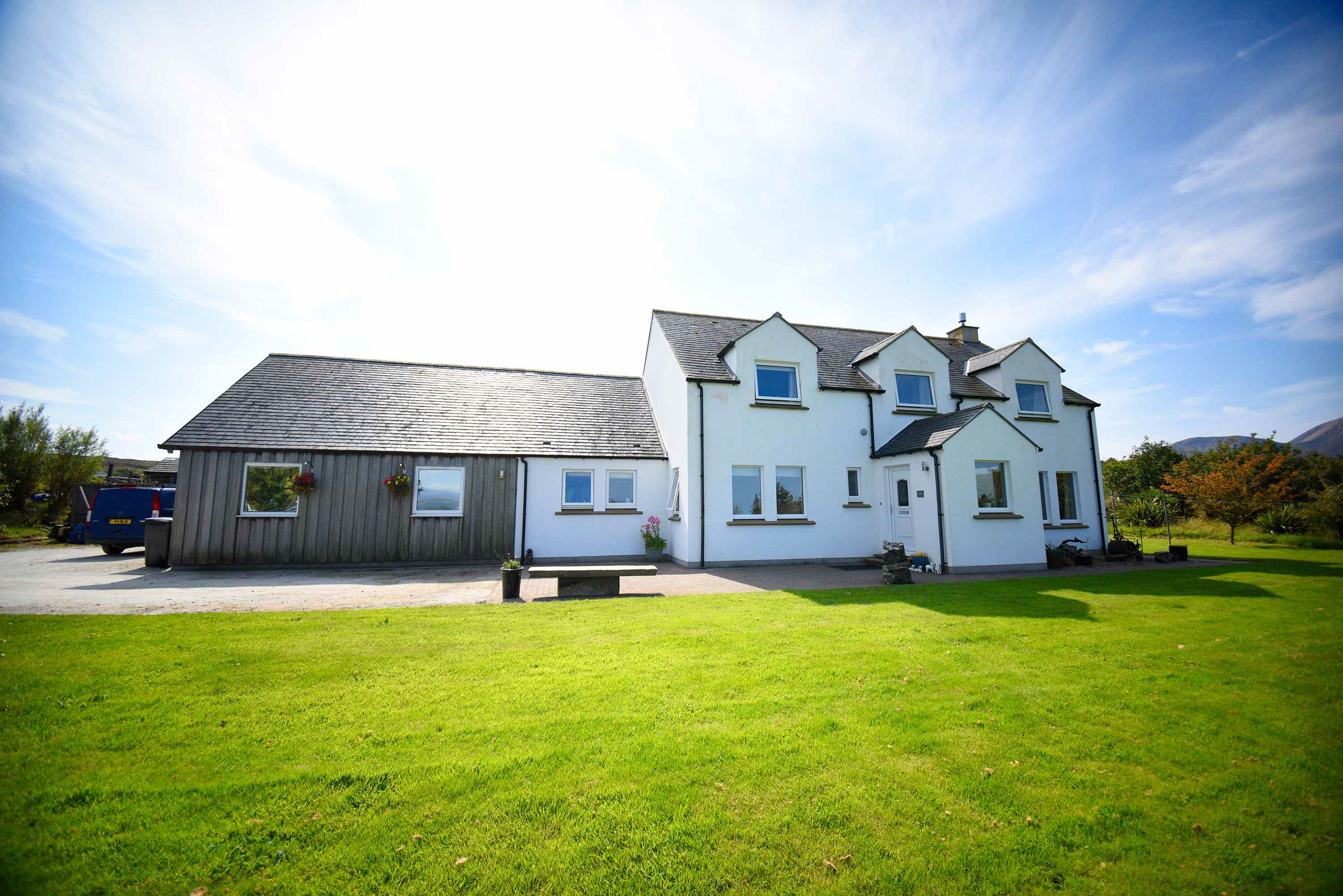 Smiddy Croft bed and breakfast accommodation in Broadford is located near sea and mountain views of the Isle of Skye