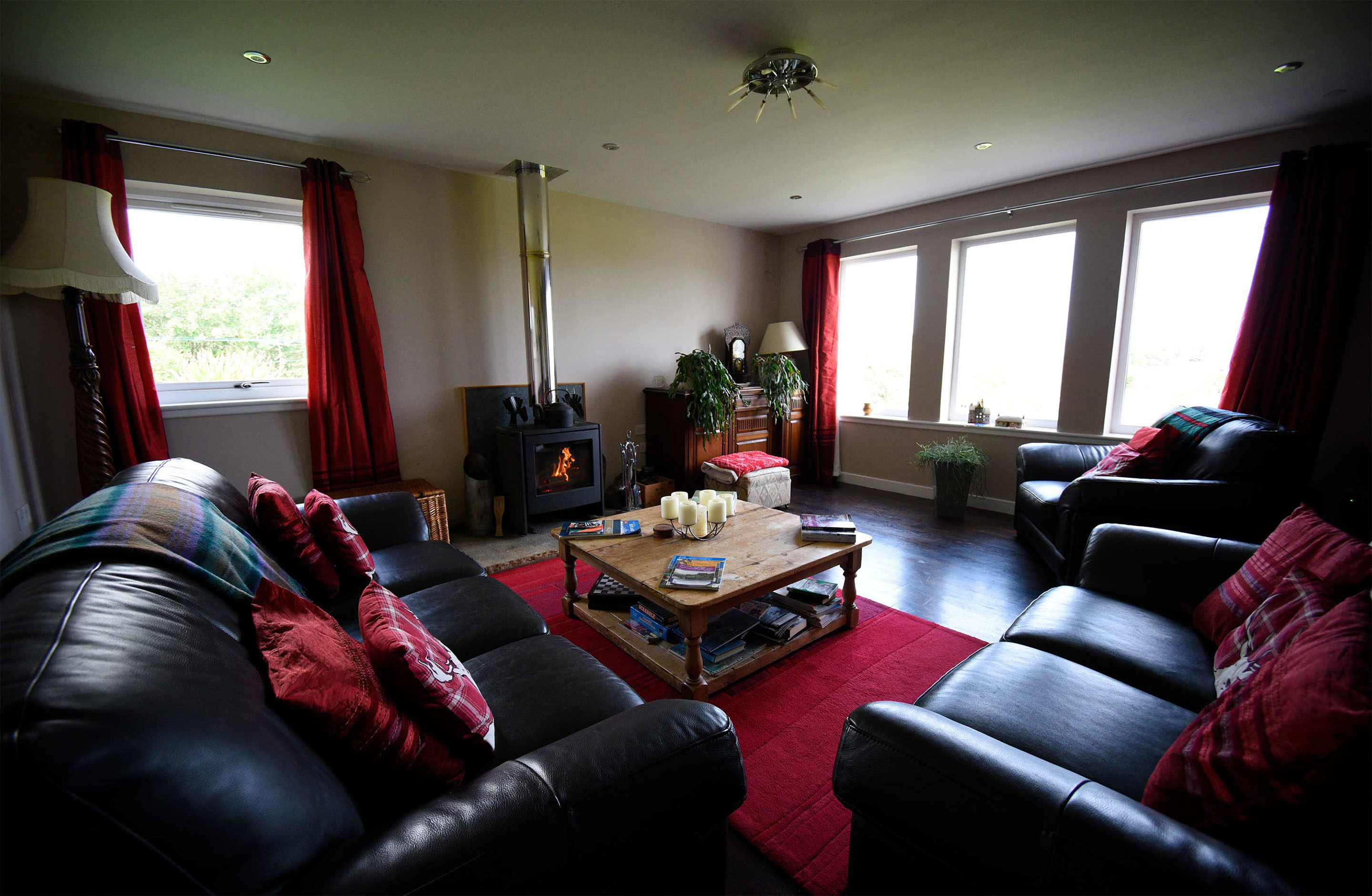 Enjoy a woodburning stove when you stay at Smiddy Croft bed and breakfast accommodation in Broadford