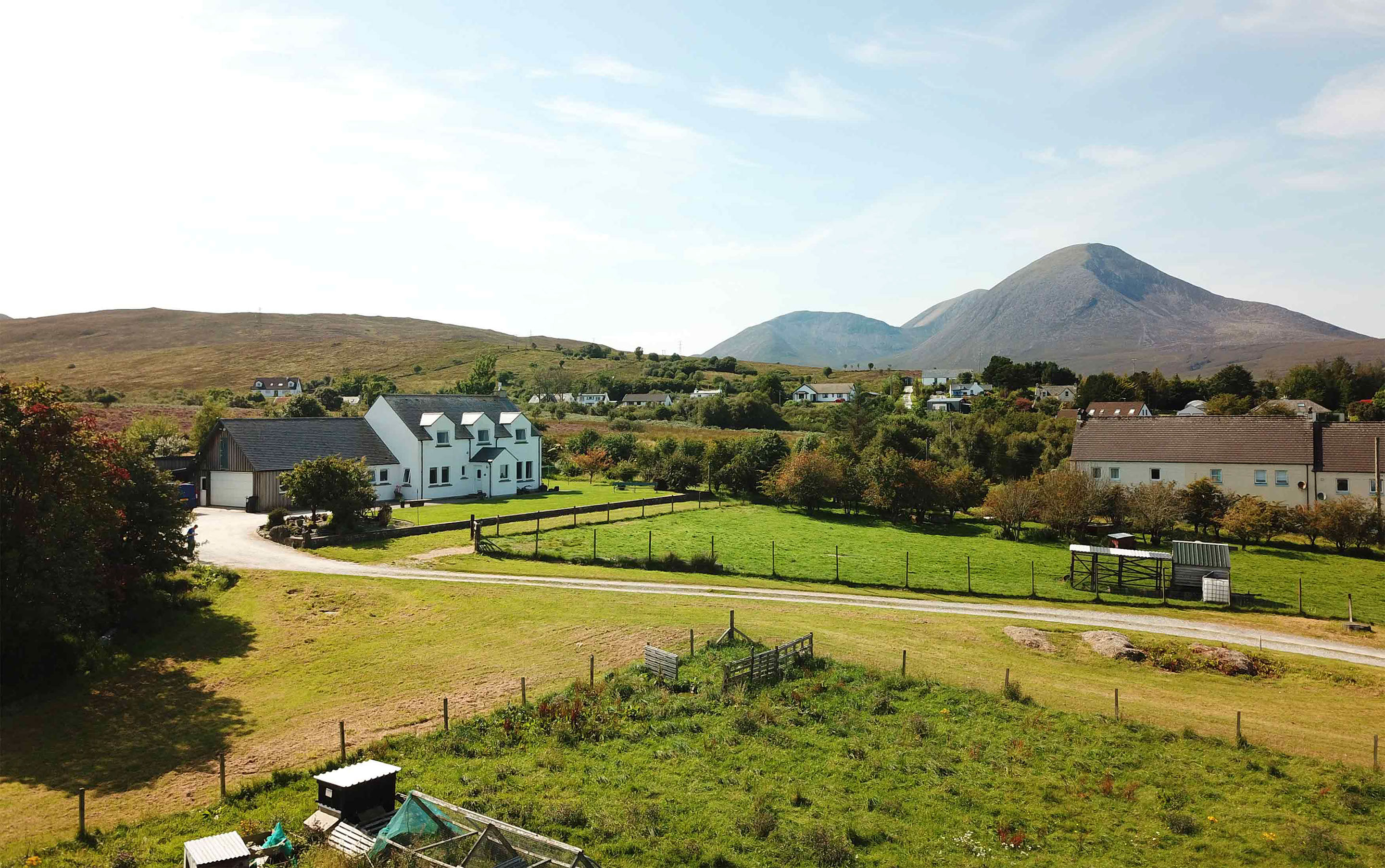 Wake up to sea and mountain views of the Isle of Skye when you stay at Smiddy Croft Bed and Breakfast accommodation in Broadford