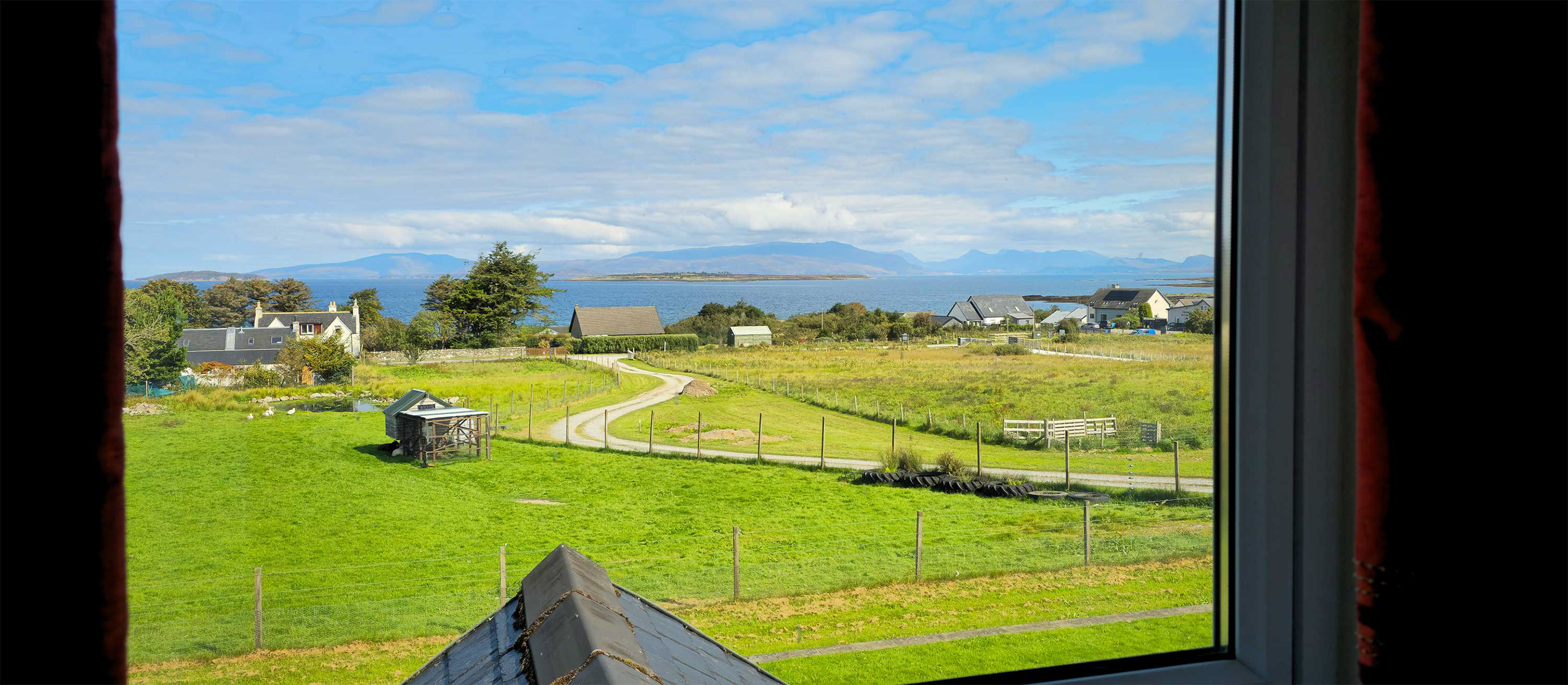 Wake up to sea views of Broadford bay when you stay at Smiddy Croft Bed and Breakfast accommodation
