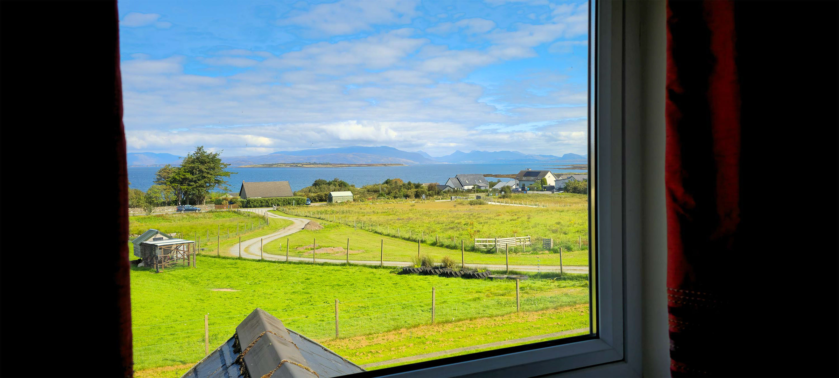 Wake up to sea views of Broadford Bay when you stay at Smiddy Croft Bed and Breakfast accommodation